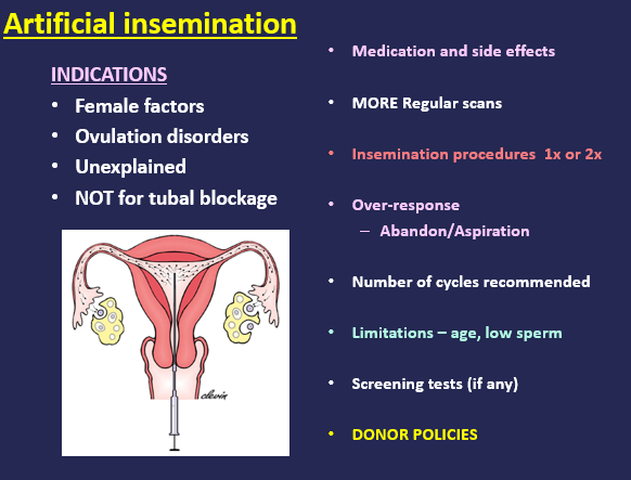 intrauterine sperm inseminations